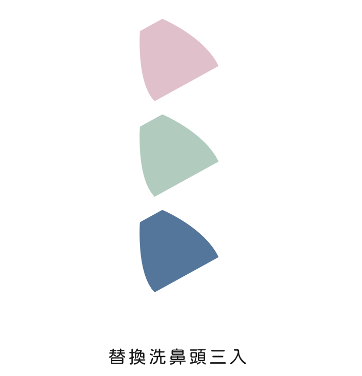 洗鼻頭三色替換套組